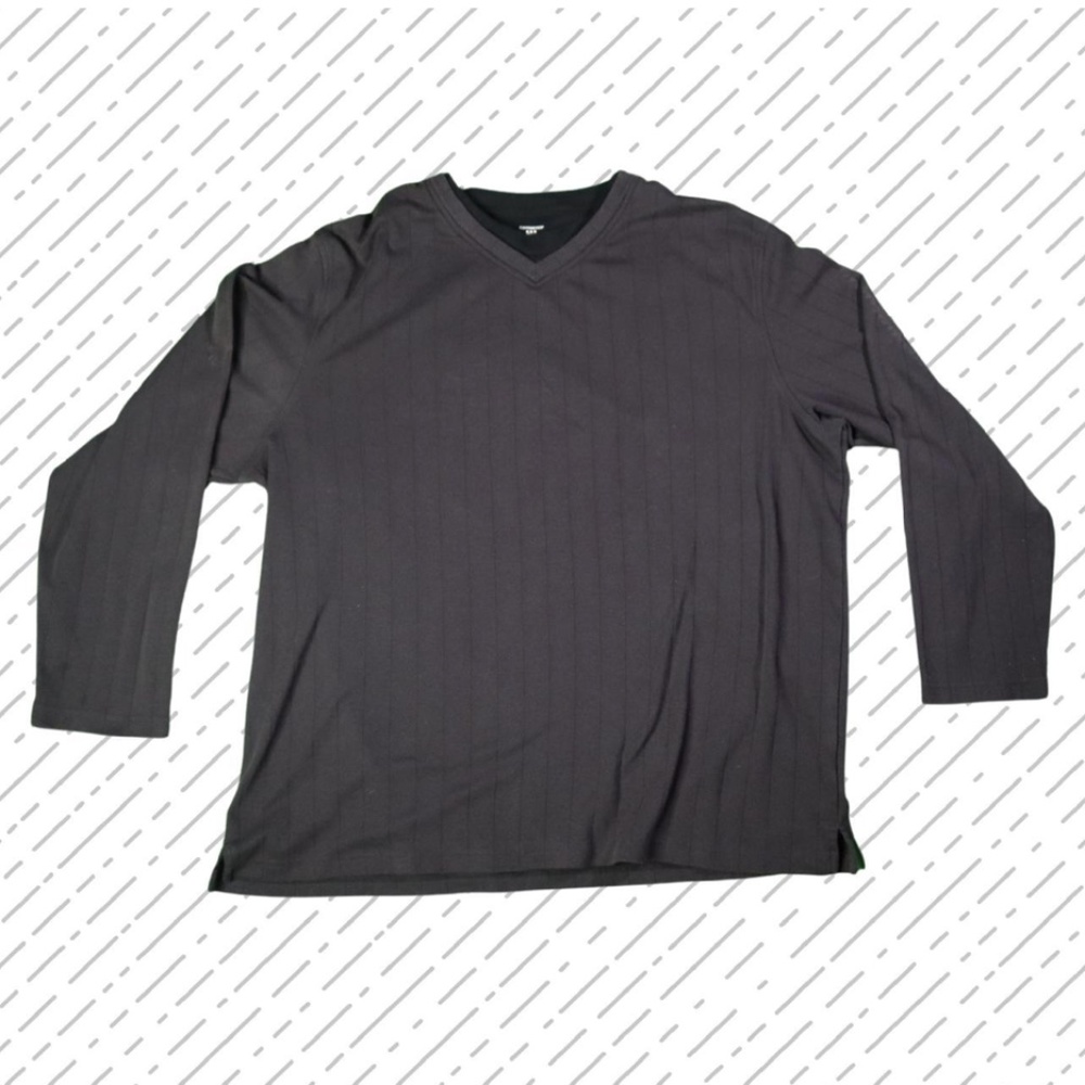 Double layered V-neck Long Sleeve